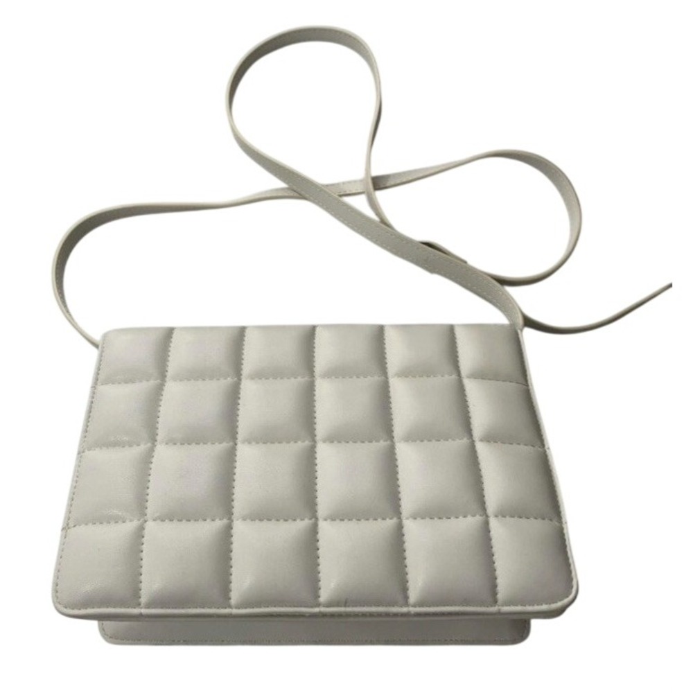 H&M‎ Purse Light Taupe Gray Quilted Padded Shoulder Bag